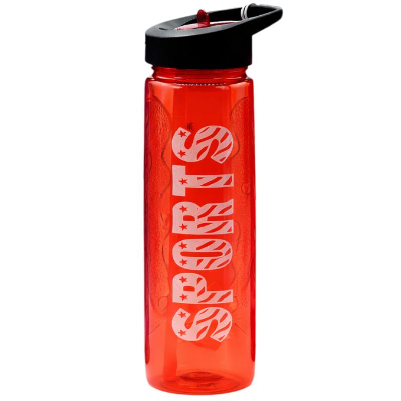 Red Stylish Water Sport Bottle 1000ml with Straw | Leakproof BPA-Free Hydration Bottle for School, Gym & Travel