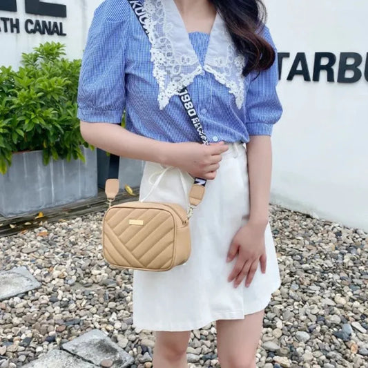 Aura Cream Leather Handbag for Girls & Women | Stylish Shoulder & Crossbody Bag | Daily Use & Gift