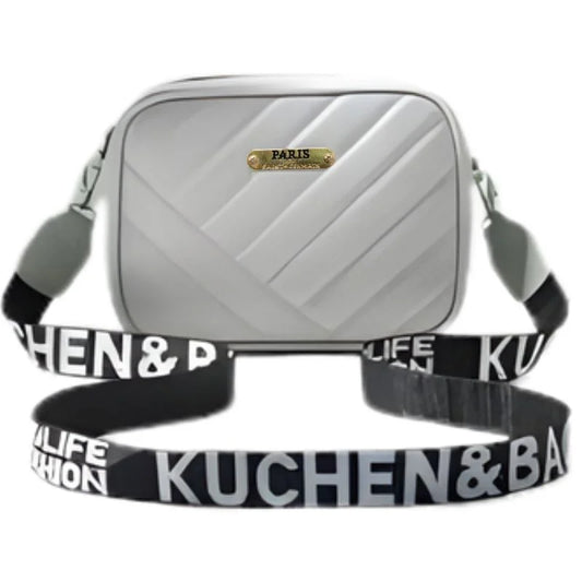 Gray Leather Handbag for Girls & Women | Stylish Shoulder & Crossbody Bag | Daily Use & Gift