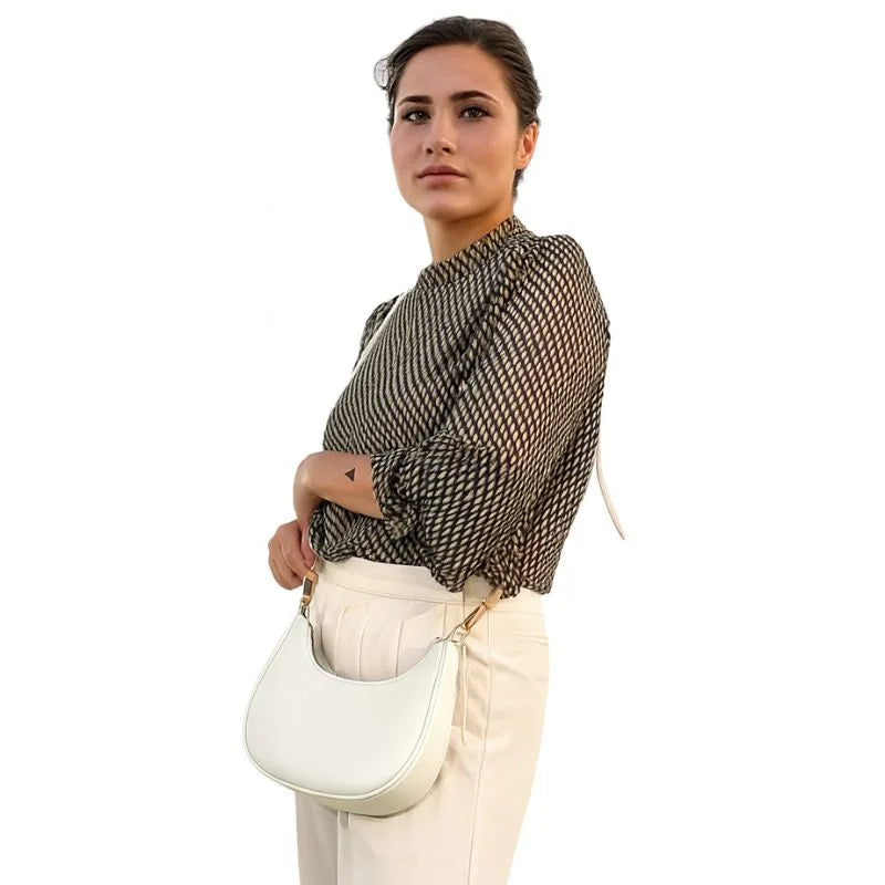 White Luxury Fashion Hand Bag for Girls & Ladies | Stylish Shoulder & Crossbody Bag | Long Strap