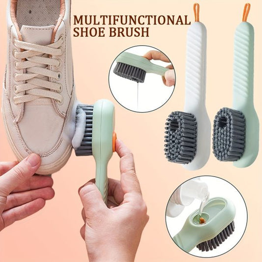Shoe Brush with Liquid Dispensing | Multi-Purpose Cleaning Tool
