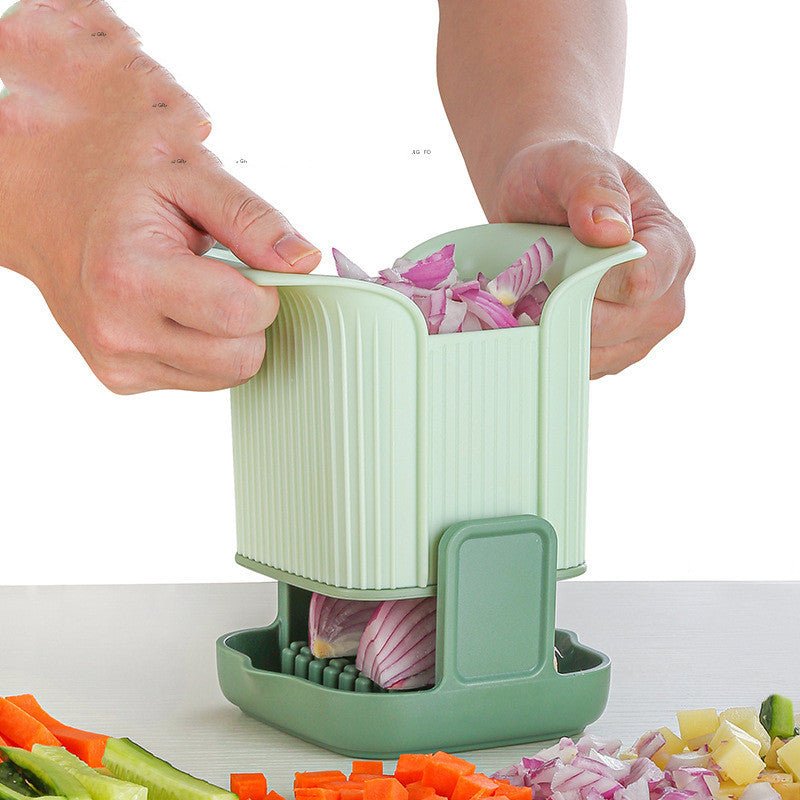 Multifunctional Vegetable Chopper & French Fries Cutter – Onion Dicer, Potato & Cucumber Slicer (UAE)