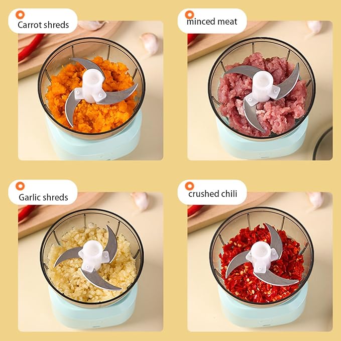 Small Garlic Chopper – Mini Manual Garlic & Ginger Mincer, Food Processor (UAE)