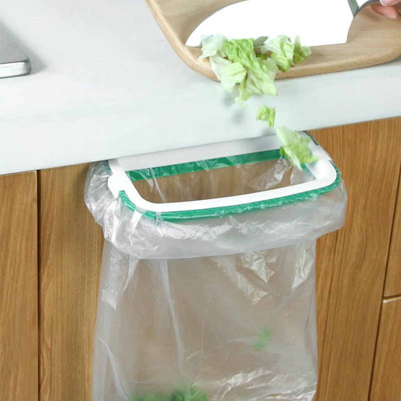 Towel & Trash Bag Holder – Dual Function Kitchen Rack & Clip-On Waste Solution