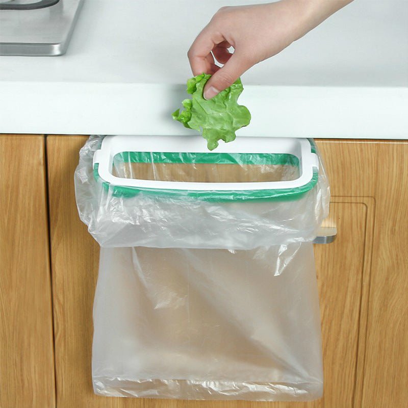 Towel & Trash Bag Holder – Dual Function Kitchen Rack & Clip-On Waste Solution