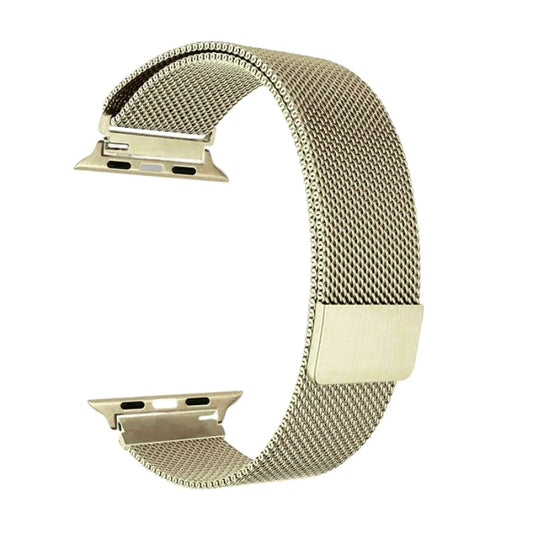 Soft Gold | Apple Watch Milanese Magnetic Loop Strap | Stainless Steel Band  | 42mm / 44mm / 45mm