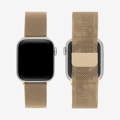 Gold | Apple Watch Milanese Magnetic Loop Strap | Stainless Steel Band  | 42mm / 44mm / 45mm