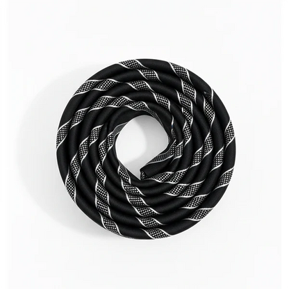 Black Label Diagonal Tie & Pocket Square Set | Premium Men’s Formal Black Tie | Classic Diagonal Stripe Design