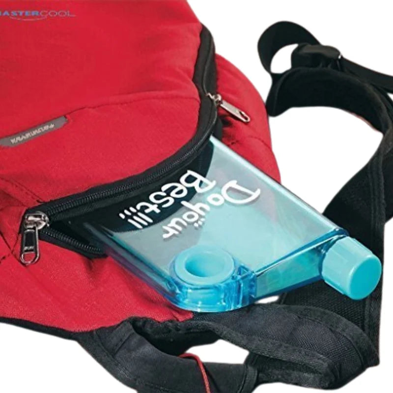 Blue Ultra Slim Notebook Style Water Bottle 380ml | Portable Memo Bottle for Travel, School & Office