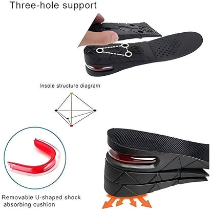 4 Layer Height Increase Insoles – Adjustable 3 cm to 9 cm | Soft, Comfortable & Shock-Absorbing | Elevator Shoe Inserts for Men & Women