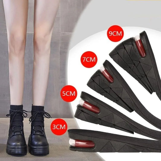 4 Layer Height Increase Insoles – Adjustable 3 cm to 9 cm | Soft, Comfortable & Shock-Absorbing | Elevator Shoe Inserts for Men & Women