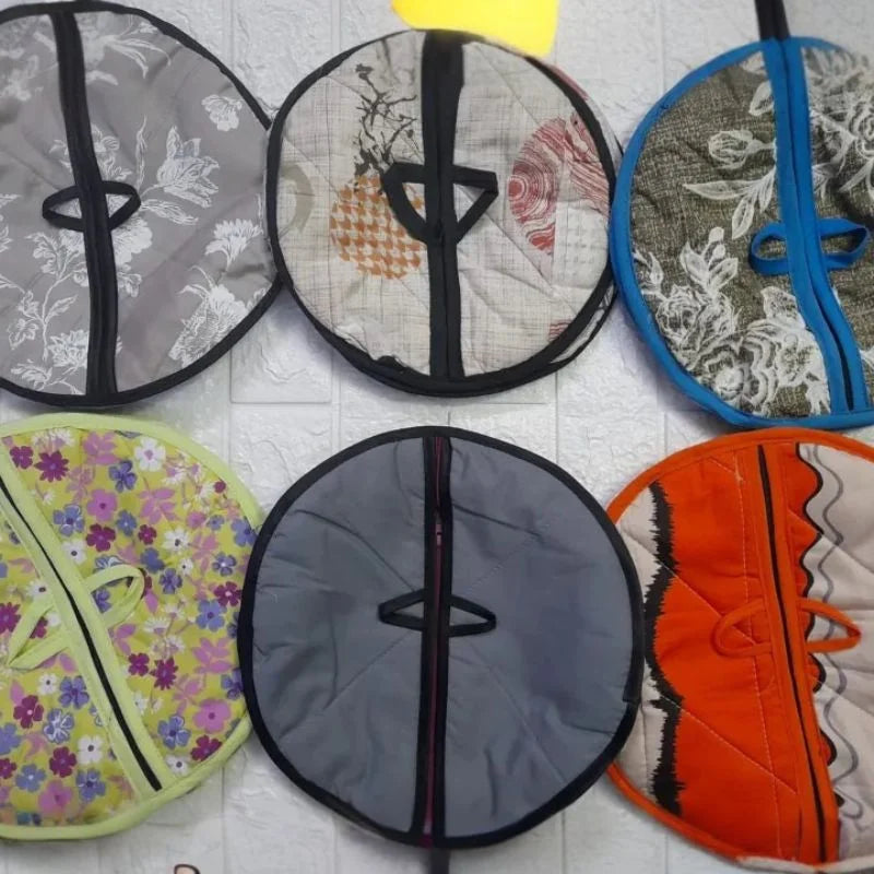 Roti Zipper Bag  | Reusable Airtight & Insulated Storage Bag | Keeps Chapati Fresh, Soft & Warm | Random Design