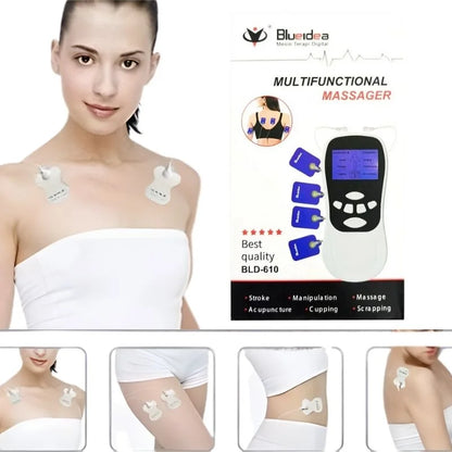 Digital Multifunctional Massager | Model  BLD-610  | Multifunctional Electric Pulse Massager for Pain Relief, Muscle Relaxation & Body Massage