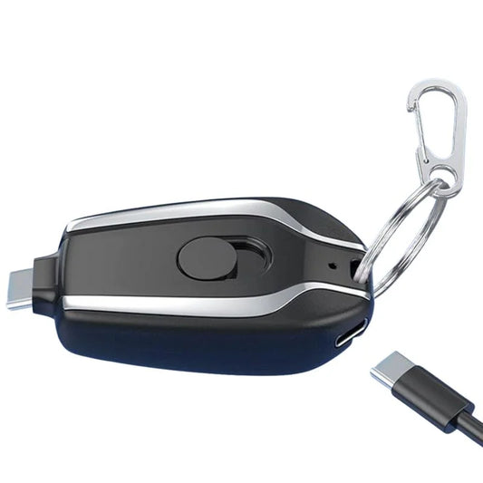 Mini Keychain Power Bank | Ultra-Compact 1500mAh | Emergency Charger for Phones & Gadgets