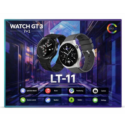 LT-11 GT 3 Smart Watch | 1.3" Touchscreen, Fitness Tracker, Heart Rate & Notifications