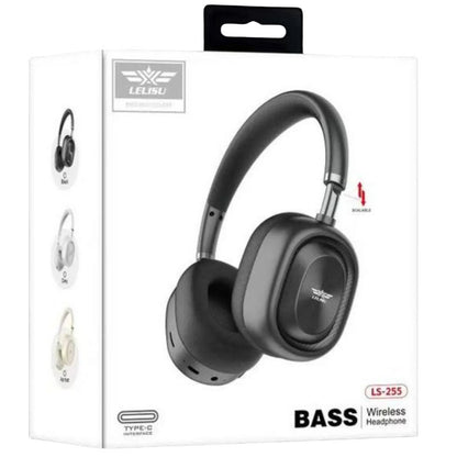 Lelisu LS-255 Bass Wireless Headphones | Bluetooth Over-Ear Headset with Type-C Interface