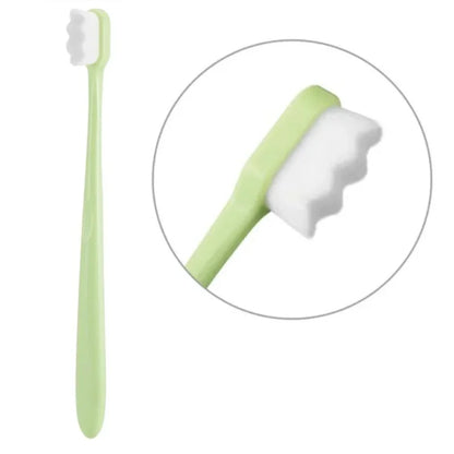 Nano Toothbrush with Travel Case | Ultra Soft Micro-Nano Bristles | For Sensitive Gums, Adults & Kids | Parrot Color