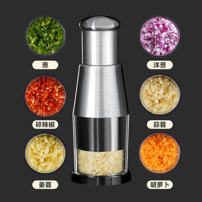 Garlic Crusher & Onion Chopper – Manual Vegetable Press & Slicer (UAE)