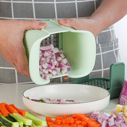 Multifunctional Vegetable Chopper & French Fries Cutter – Onion Dicer, Potato & Cucumber Slicer (UAE)