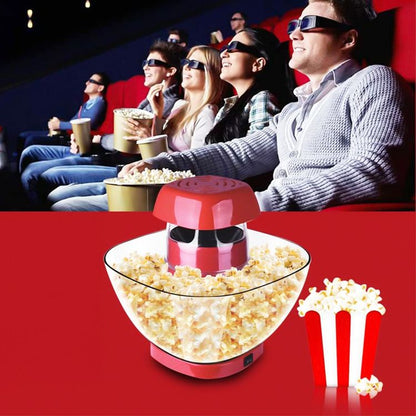 Oil-Free Hot Air Popcorn Maker – 1200W Fast & Healthy Snack Machine | 1-Year Warranty