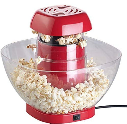 Oil-Free Hot Air Popcorn Maker – 1200W Fast & Healthy Snack Machine | 1-Year Warranty
