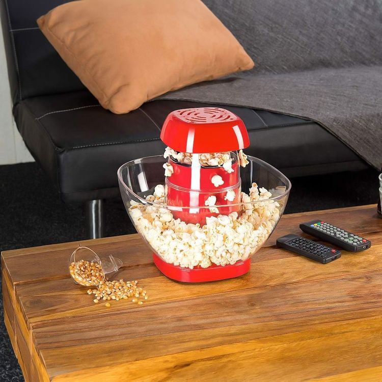 Oil-Free Hot Air Popcorn Maker – 1200W Fast & Healthy Snack Machine | 1-Year Warranty