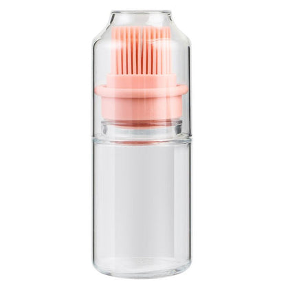 Portable Oil Bottle with Silicone Brush – High-Temperature BBQ, Baking & Cooking Tool (150ml)